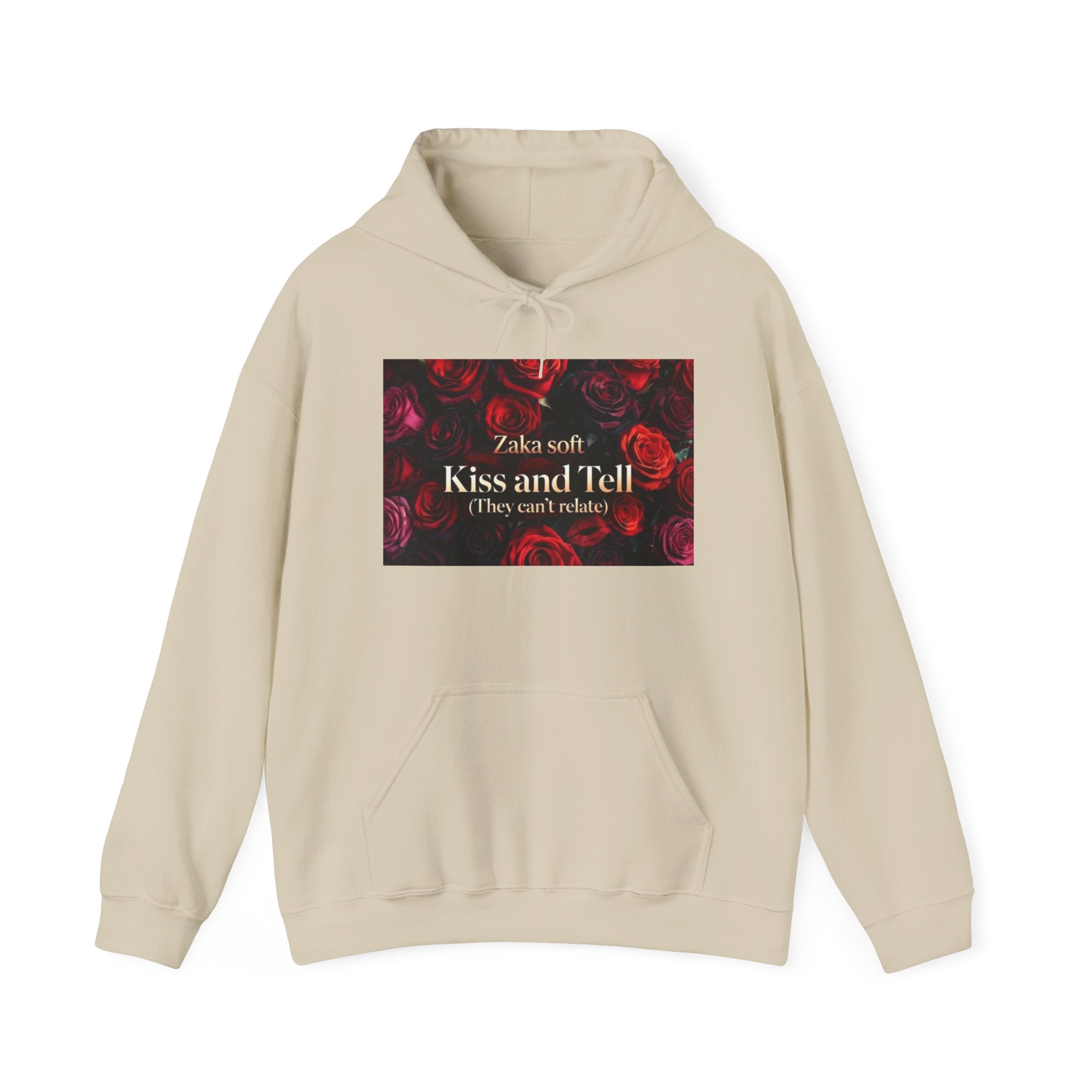 Hoodie — 'Kiss and Tell' Rose Graphic Hoodie (They Can't Relate)