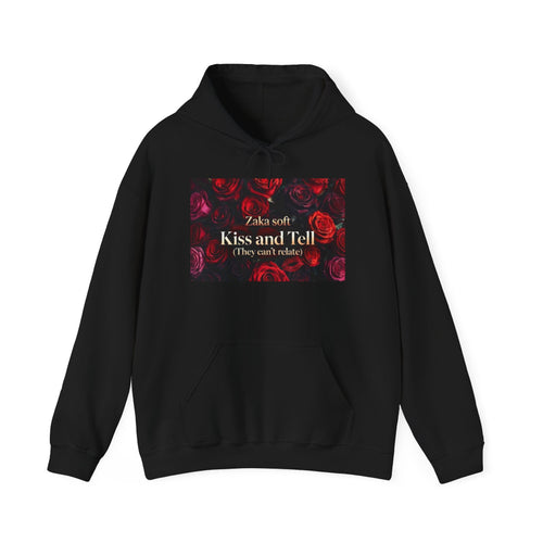 Hoodie — 'Kiss and Tell' Rose Graphic Hoodie (They Can't Relate)